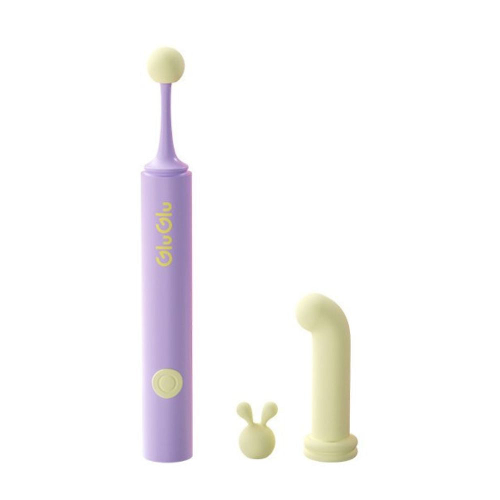 GluGlu Magic Bunny Clit & G-Spot Vibrator with 3 Replaceable Heads