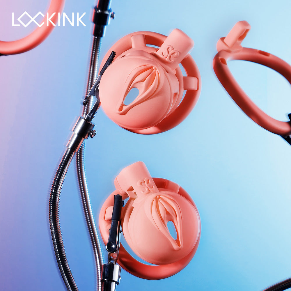 LOCKINK Sevanda 3D 印花粉色骄傲男性贞操笼