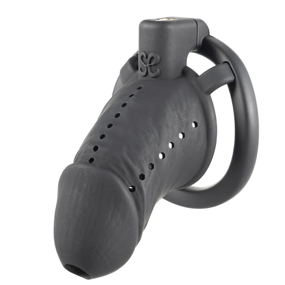 LOCKINK Sevanda Black Wiener 3D Printed Chastity Cage