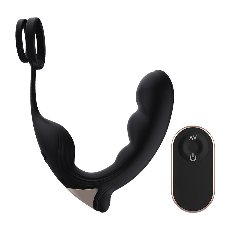 Roomfun Prostage Massager with Cock Ring Remote Controlled