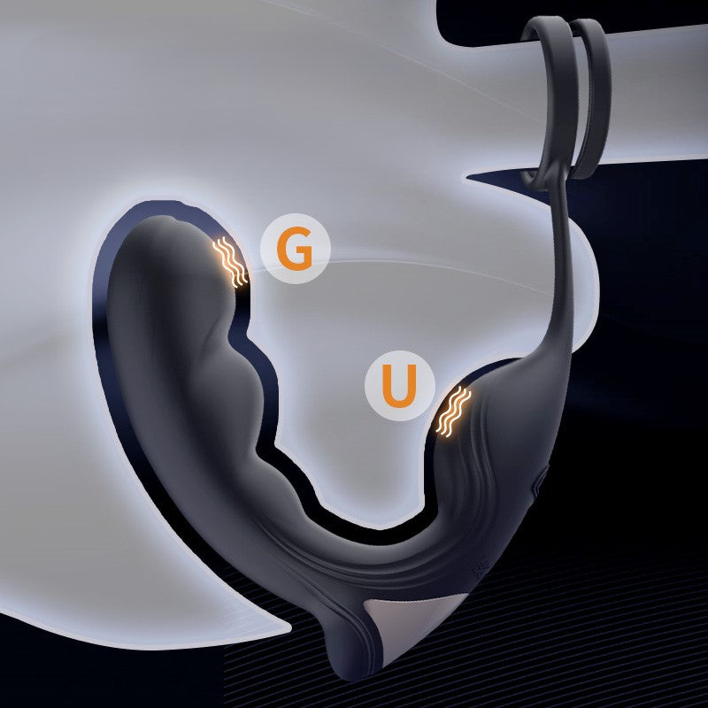 Roomfun Prostage Massager with Cock Ring Remote Controlled