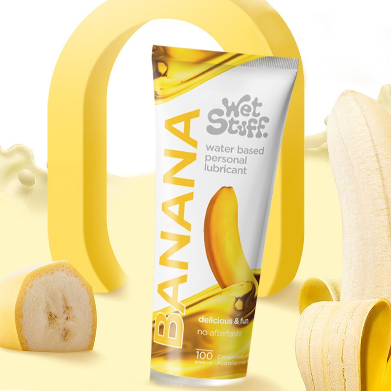 Wet Stuff Banana Water-Based Edible Lubricant 100g
