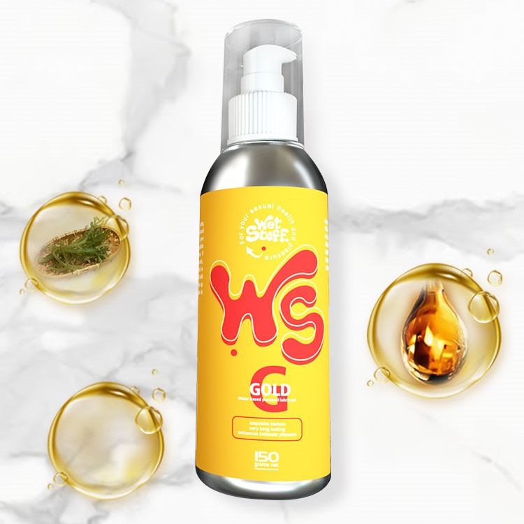 Wet Stuff Gold No-Rinse Water-Based Lubricant 150g