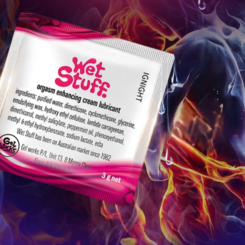 Wet Stuff IGnight Orgasm Enhancing Cream Lube Sachet 3g