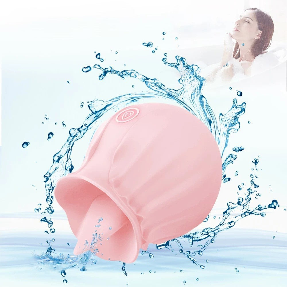 YW Clit Licking Rose Vibrator 10-Modes