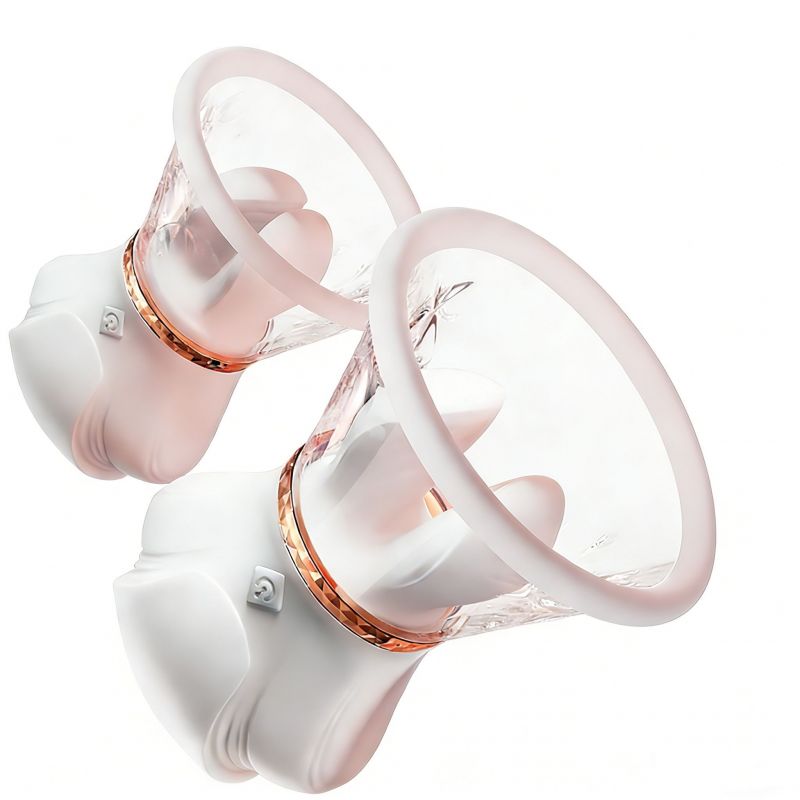 AVV Vivian Sucking & Vibrating Nipple Clamps & Pumps - Pair