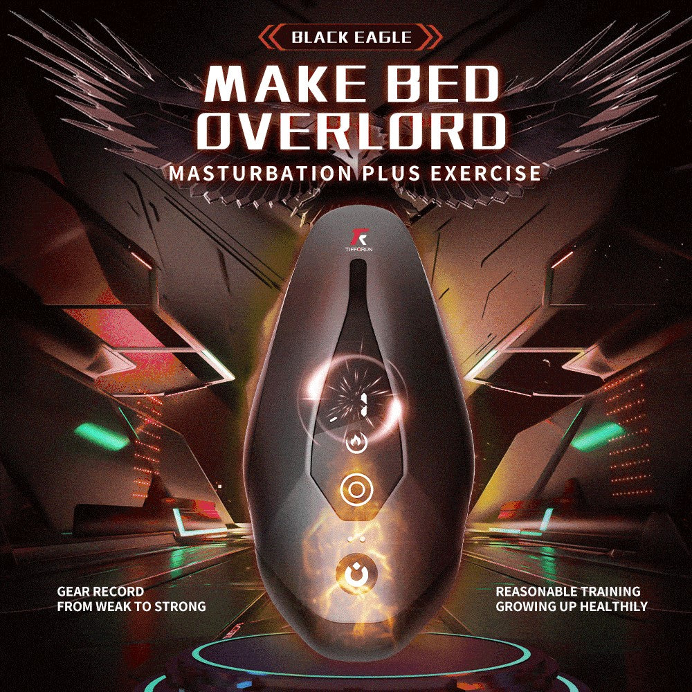 Black Eagle Pulse Tapping Vibrating Male Masturbator