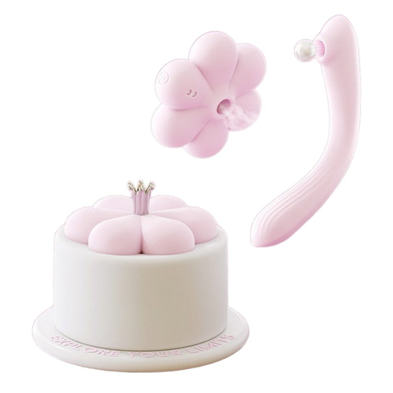 Cake Night Light Wearable Clit Suction & G-Spot Vibrator Set App Controlled