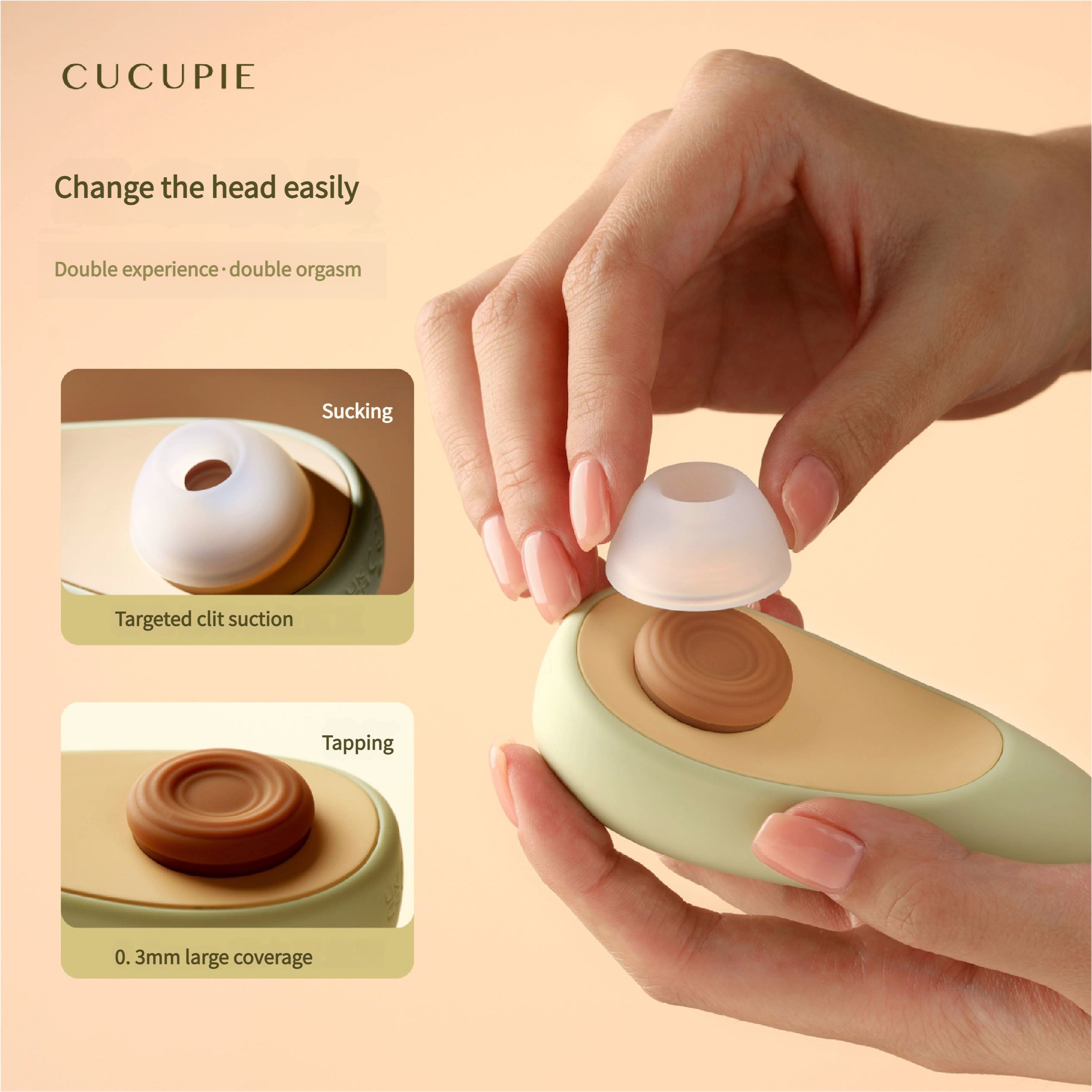 CUCUPIE アボカドクリトリス吸引バイブレーター