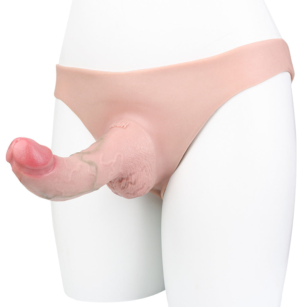 David Realistic Hollow Dildo Strap-On Briefs 6-inch