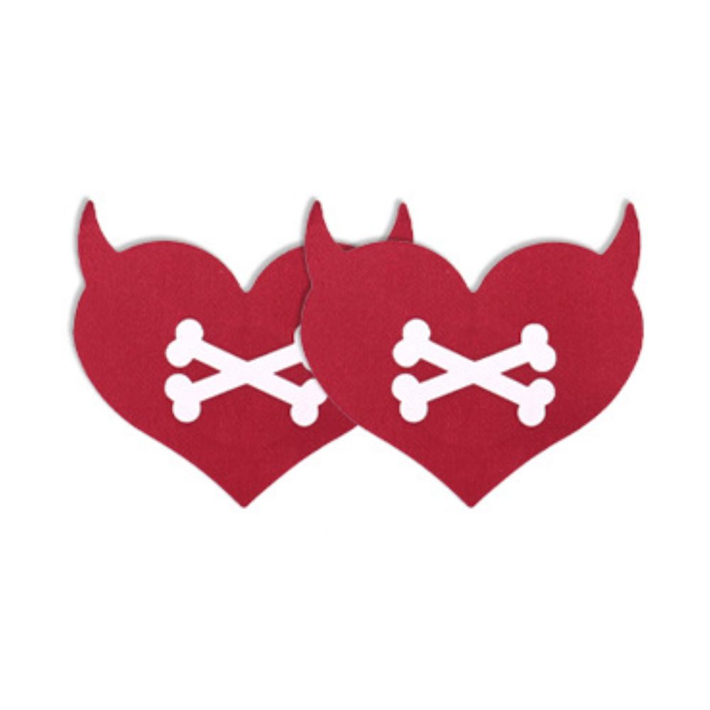 Halloween Bone Devil Disposable Nipple Covers