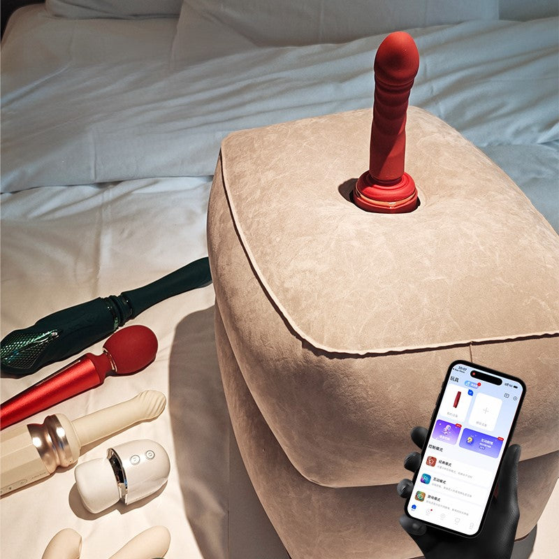 Inflatable Sex Pillow Chair for Vibrators & Sex Machines
