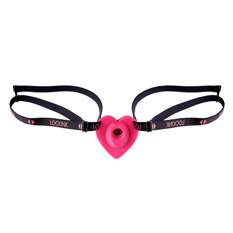 LOCKINK Pink Heart Strap-On Wearble Egg Vibrator Remote Controlled