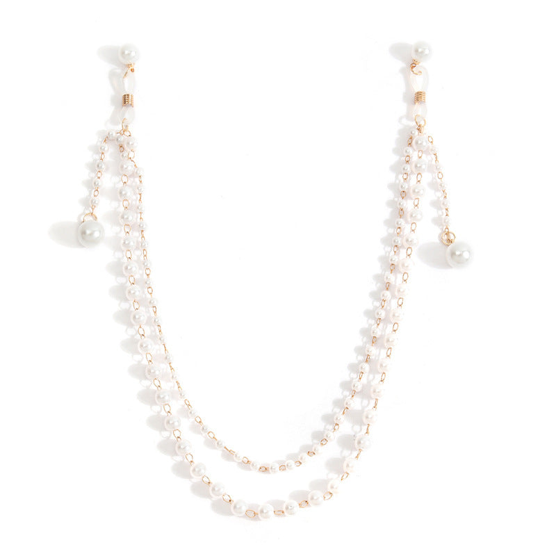 Pearl Tassel Nipple Clamps with Chain