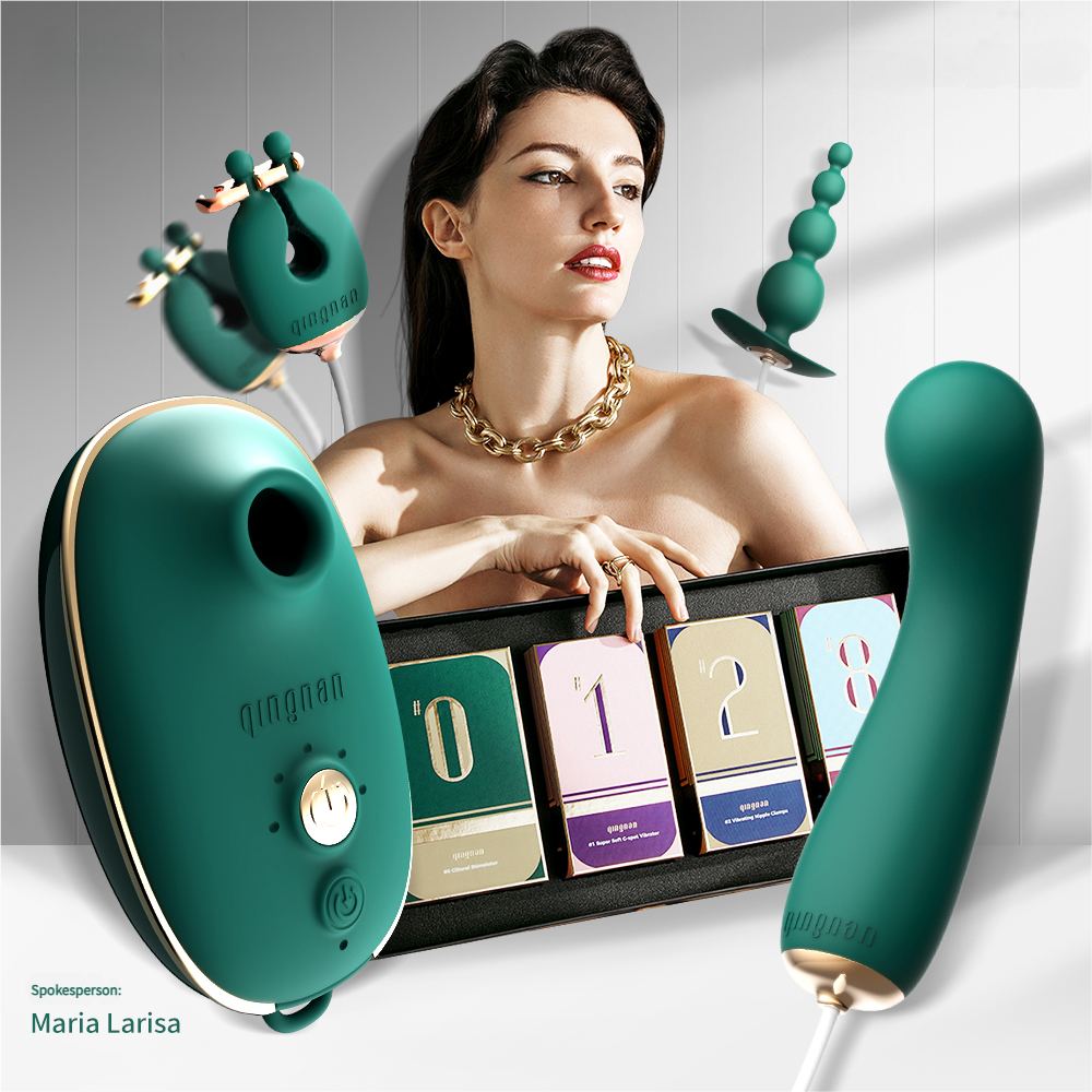 QINGNAN Quartet Sex Toy Kit for Clit, G-Spot, Anal & Nipples