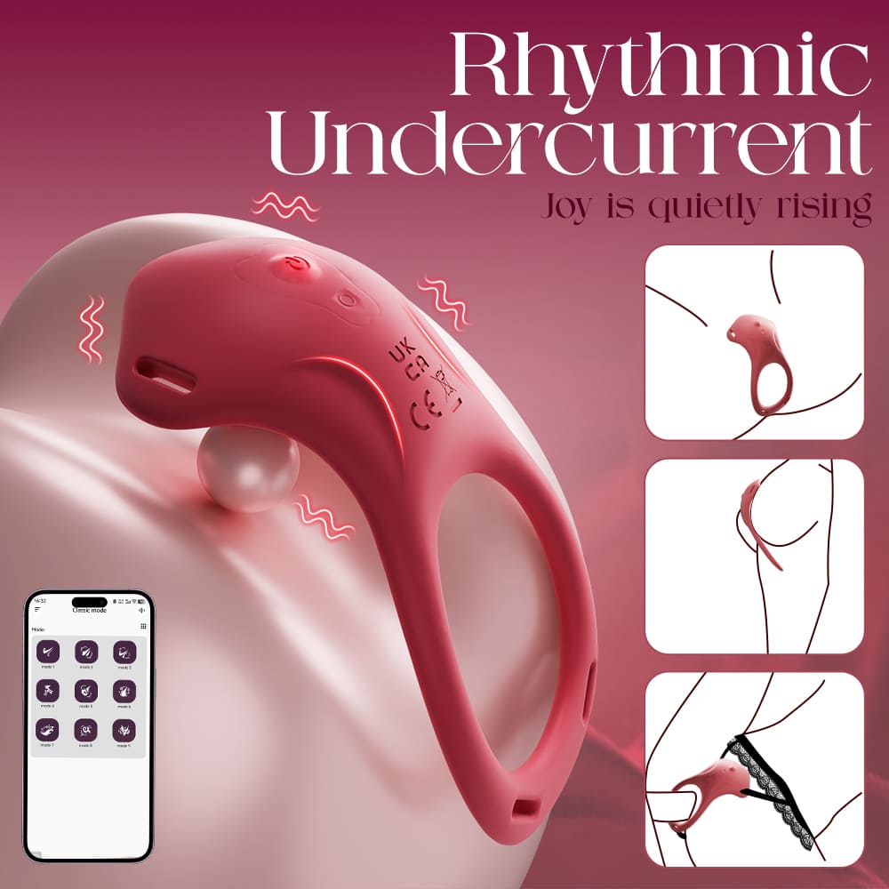 Red Spirit Wearable Clitoral Couples Vibrator App-Controlled