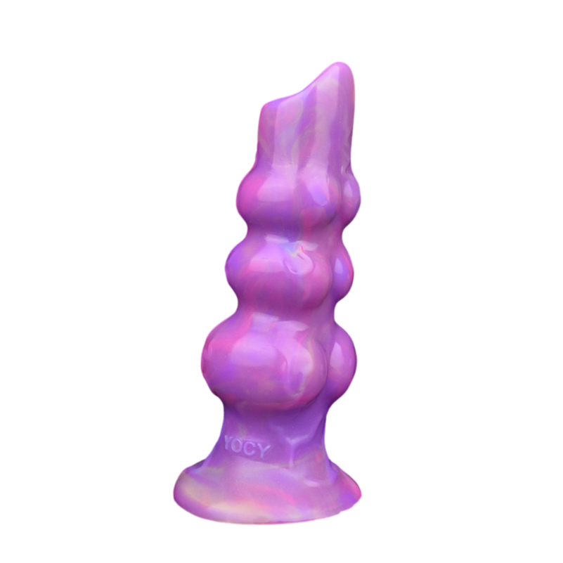 Three-Knot Wolf Luminous Ovipositor Dildo 6.9-Inch