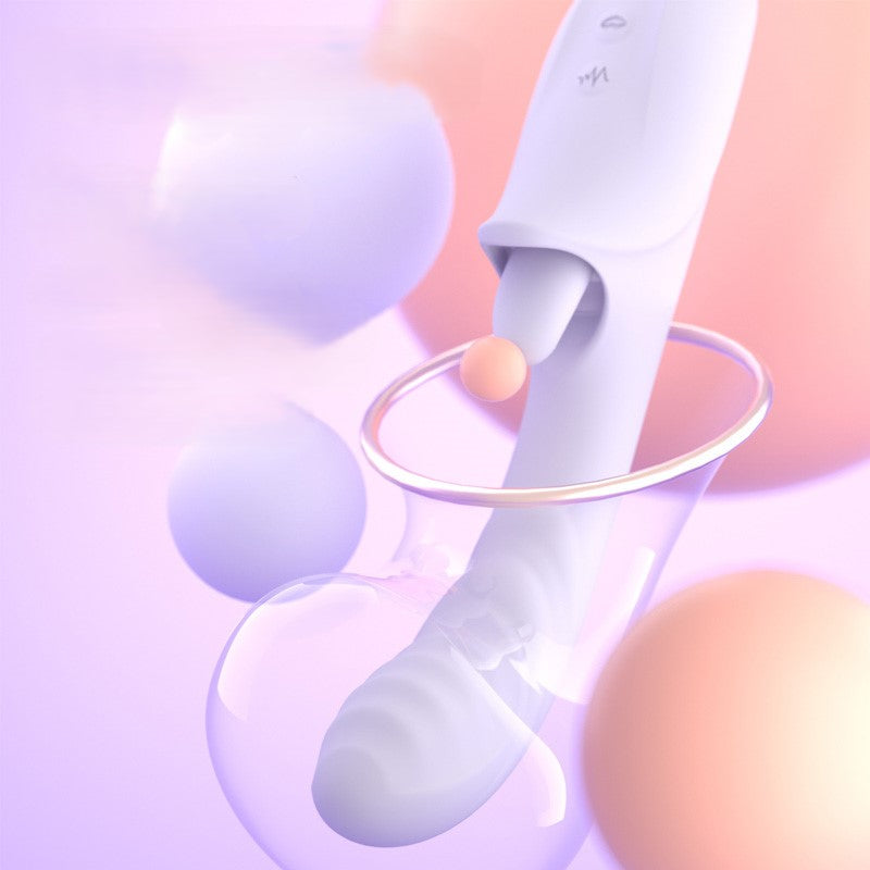 Tongue-Licking & Thrusting Rabbit Vibrator