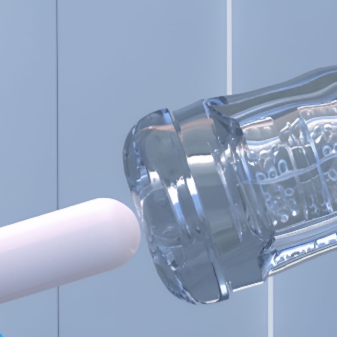 UEKOU Clear Cup Vibrating Male Masturbator App Controlled