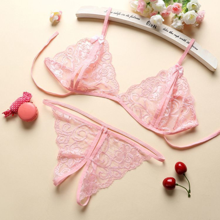 2-Piece That Is Rich Bra and Crotchless G-String Set - One Size