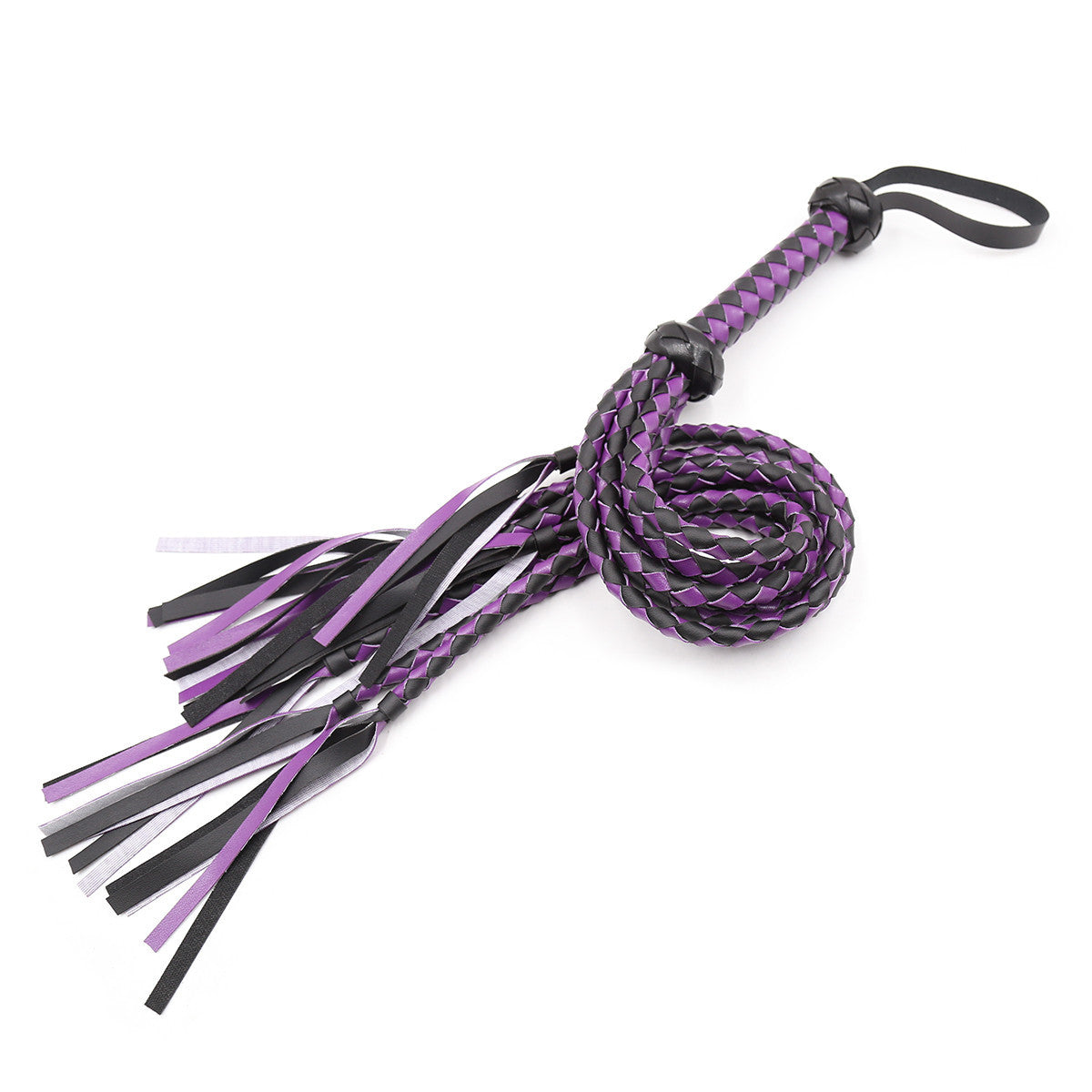 Handmade 8 Strand Leather BDSM Flogger Whip