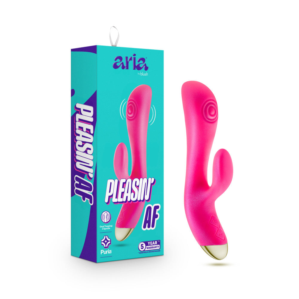 Blush 8-Inch Flexible Multispeed Rabbit Vibrator