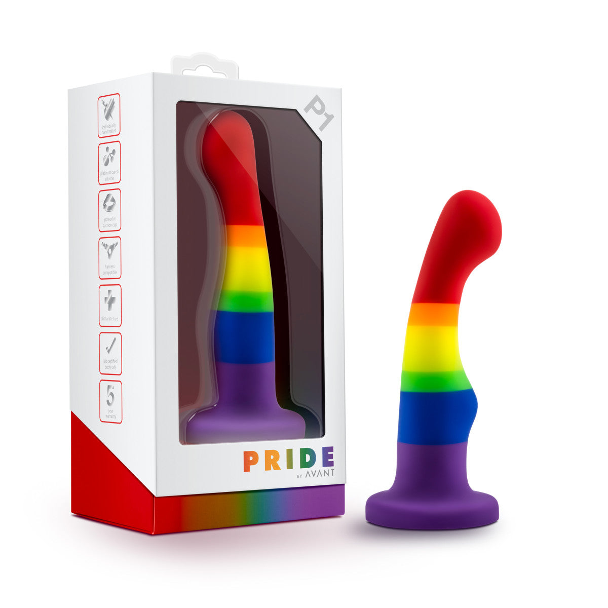 Blush Avant P1 Artisan 6-Inch Curved G-Spot Dildo with Suction Cup Base