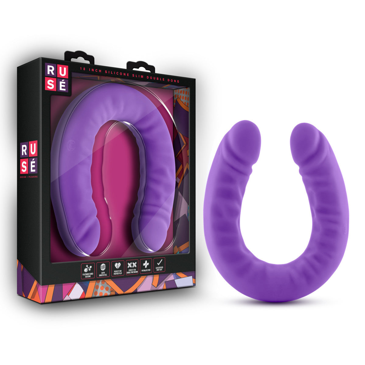 Blush Ruse 18-Inch G-Spot Purple Double Ended Dildo