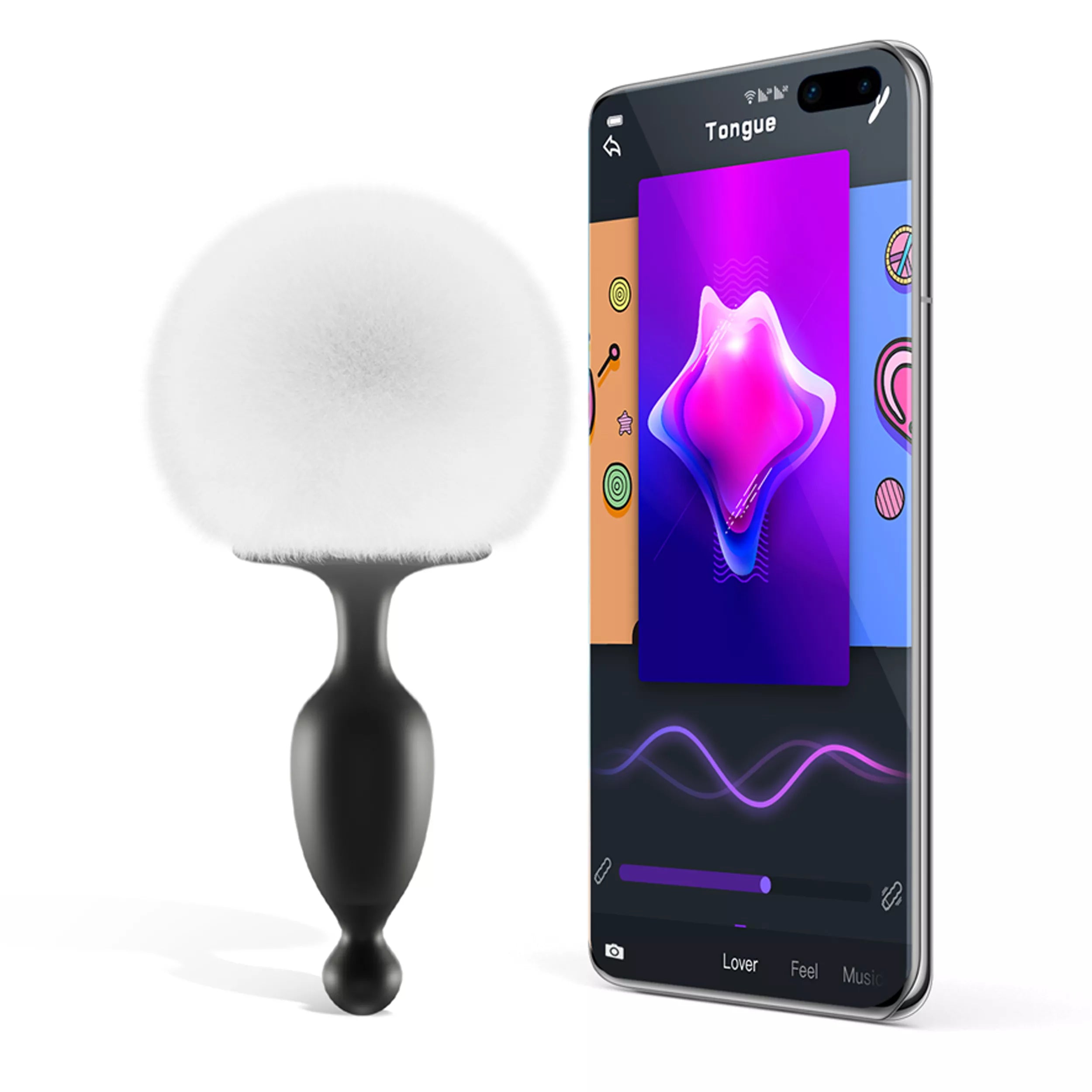 Magic Motion Bunny Tail Vibrating Anal Plug App-Controlled