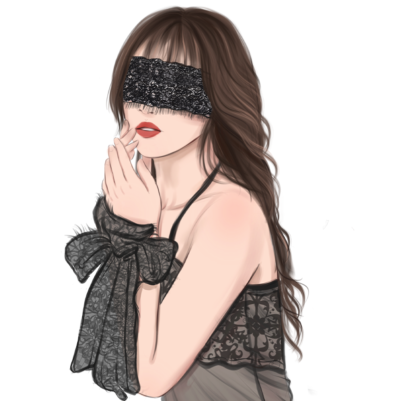 Shaki Allure Veil Blindfold