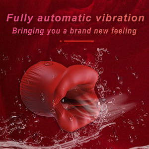 Vibrating Licking Rose Vibrator