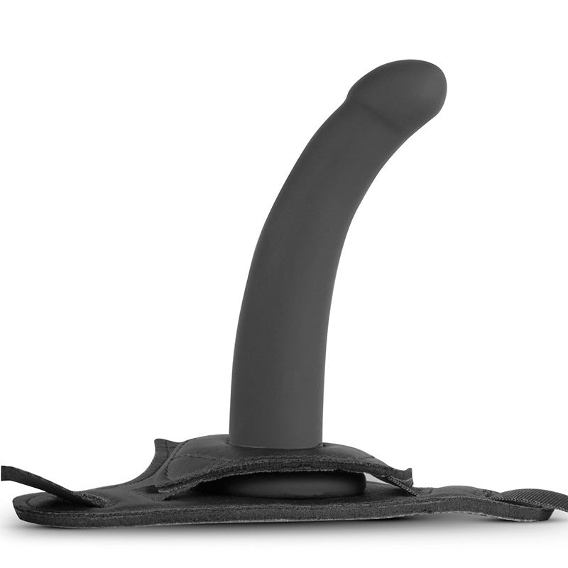 Black Soft Silicone Dildo & Anal Plug with Strap-On Harness - 3 Sizes