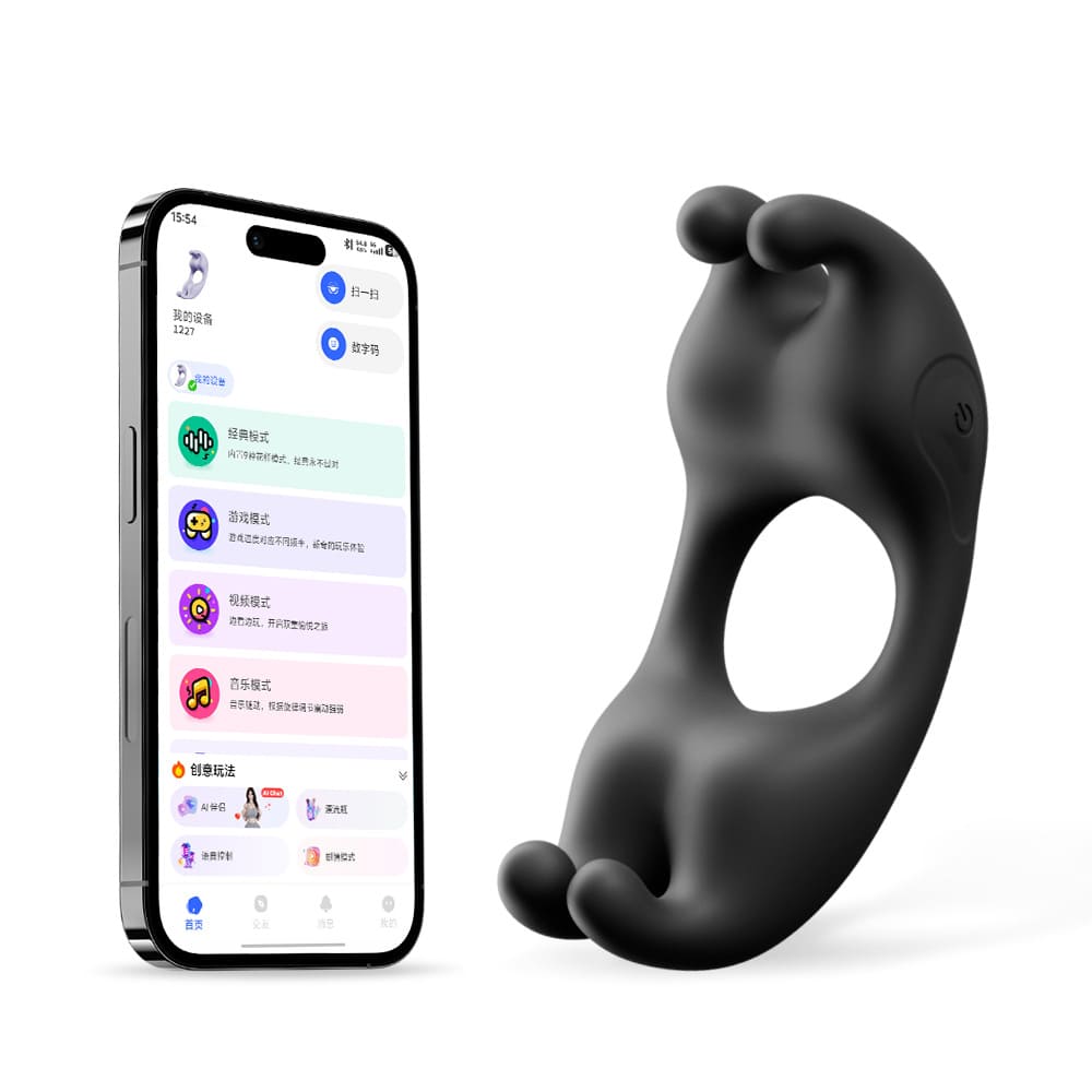 Bunny Wearable Clitoral Vibrating Cock Ring App Controlled