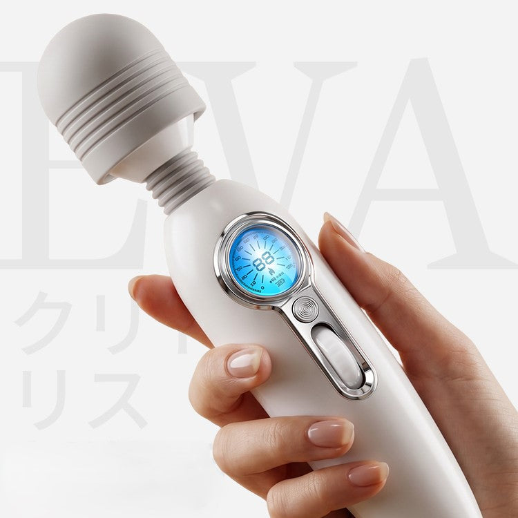 GALAKU Eva Flexible Heating AV Wand Vibrator with LED Screen