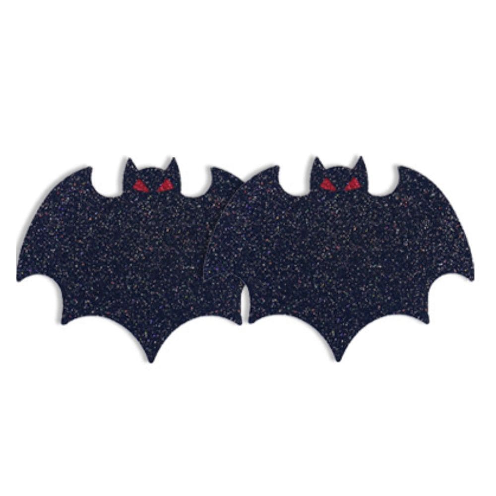 Glitter Halloween Bat Disposable Nipple Covers