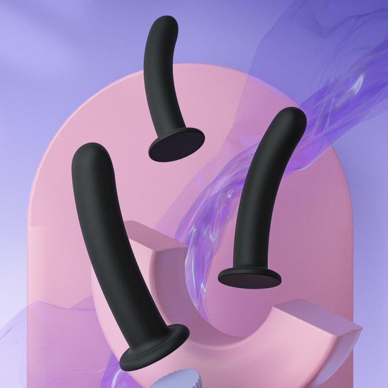 HEIHUN Soft Silicone Dildo & Anal Plug - 3 Sizes
