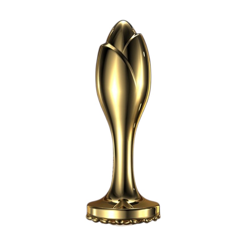 LOCKINK Sevanda Gold Metal Butt Plug with Pearl Base