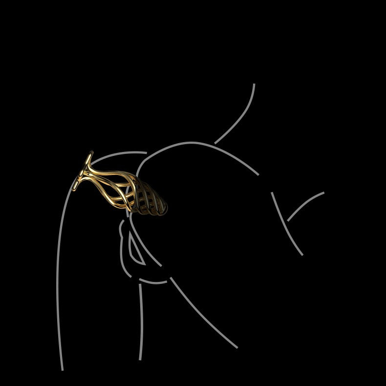 LOCKINK Sevanda Hollow Gold Metal Butt Plug