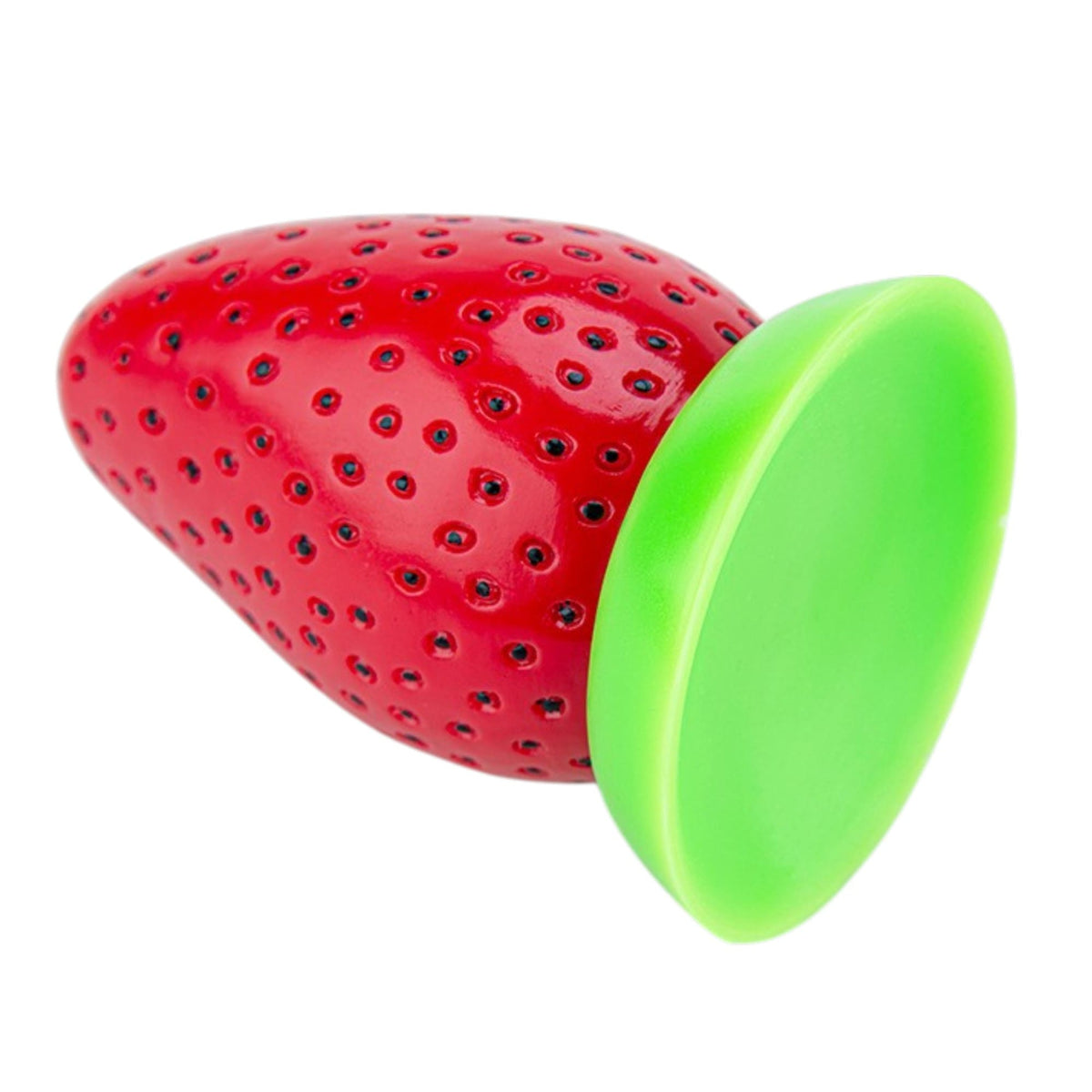 Strawberry Silicone Fantasy Dildo & Anal Plug 4.5 Inch