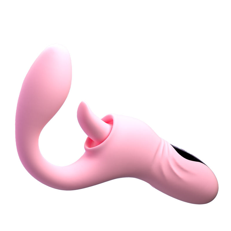 Sweet Tongue Clit Licking & G-Spot Heating Rabbit Vibrator
