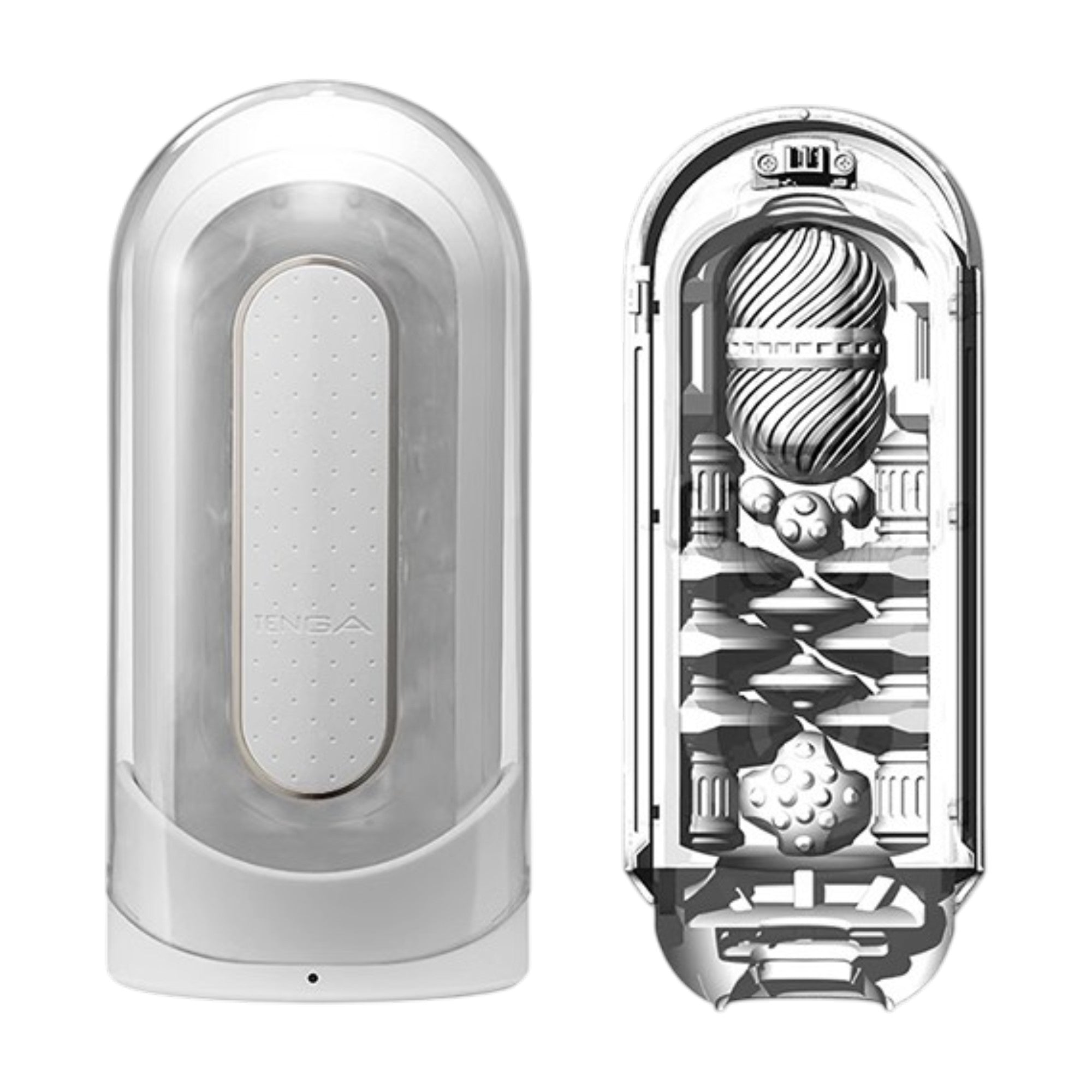 TENGA Flip Zero EV Rechargeable Vibrating Masturbator - White