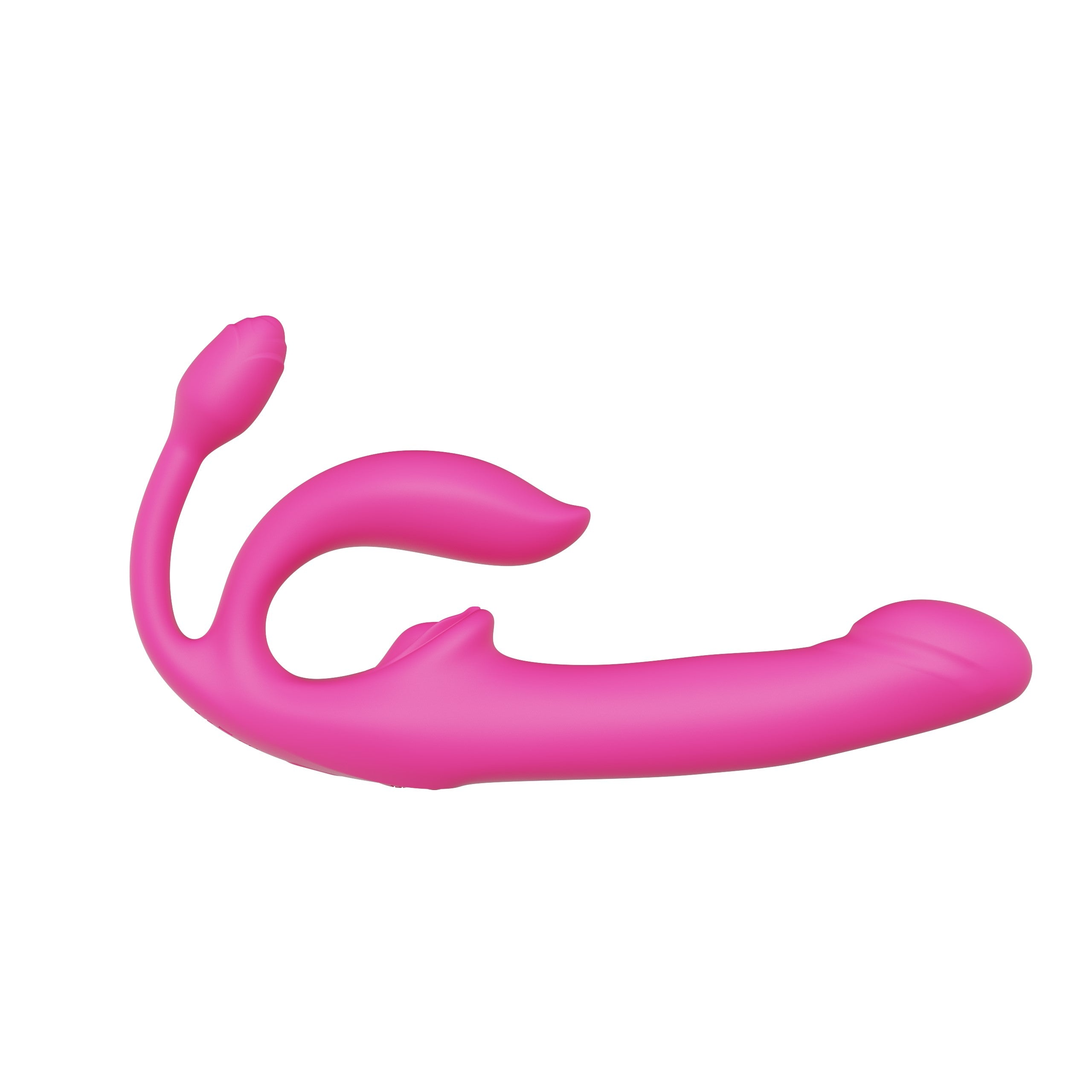 Wild Lily Double-Ended Thrusting Vibrator with Butt Plug Remote Controlled